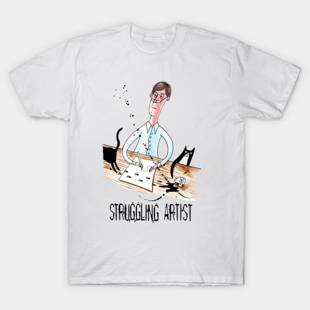 Struggling Artist T-Shirt by Scratch